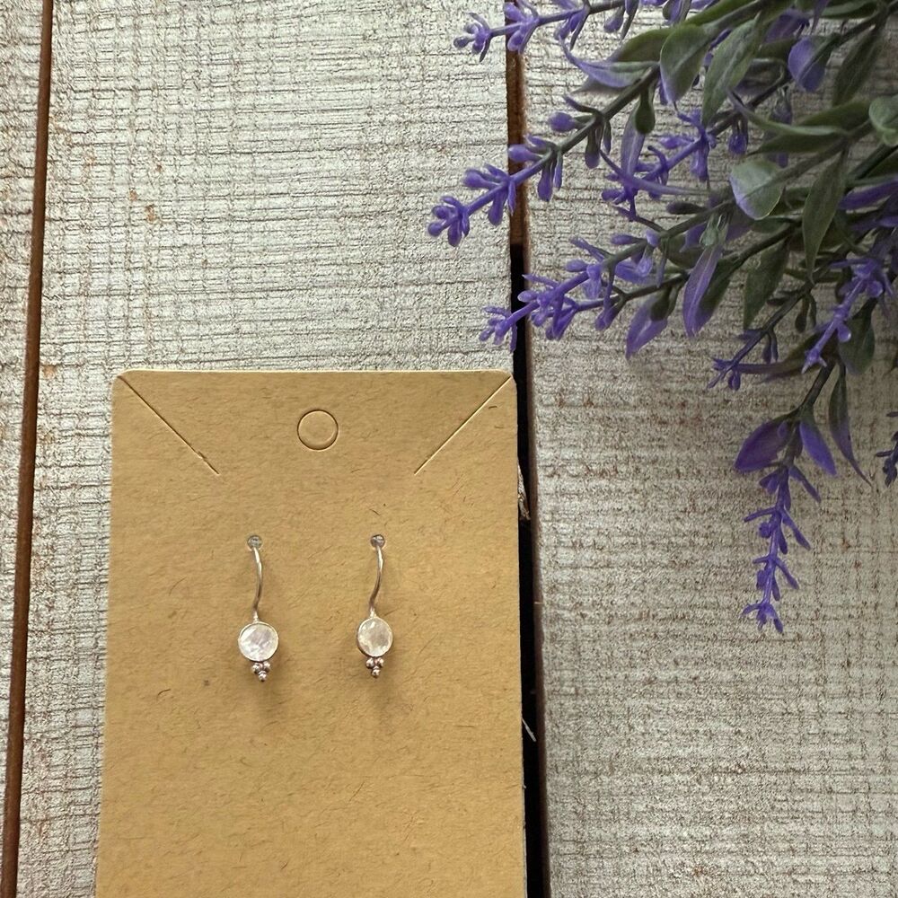 Tiger Mountain Sterling Silver Moonstone Earrings